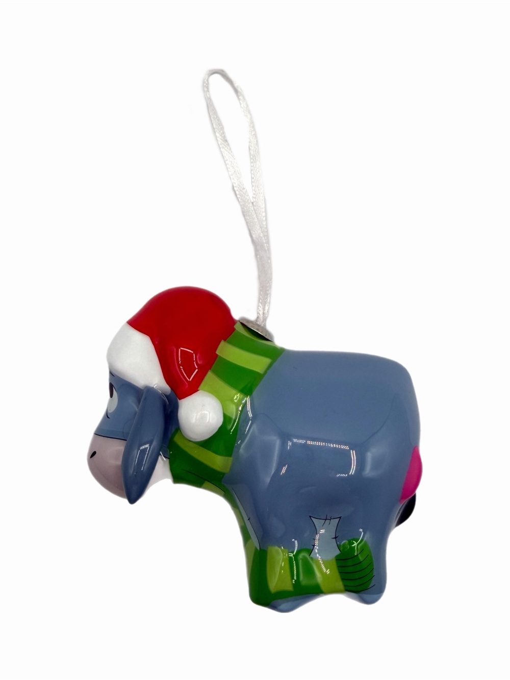Hallmark Disney Winnie the Pooh Eeyore in Santa Hat Decoupage Ornament